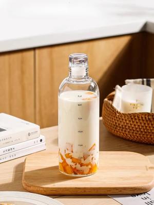 Japanese Style Time Scale Glass Cup High Value Coffee Drink Juice Cup Portable Large Capacity Transparent Water Cups