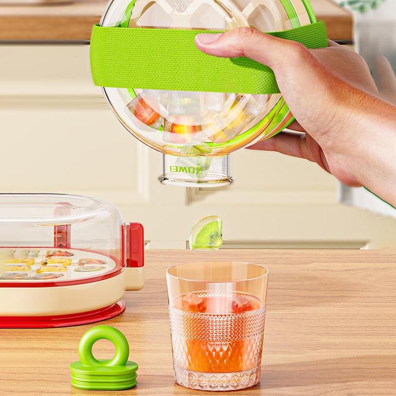 Water Bottle Ice Cubes Tray Silicone Portable Ice Bottle Cup With Straw Easy Release Specialty Tools Gadgets For Juice Beverage