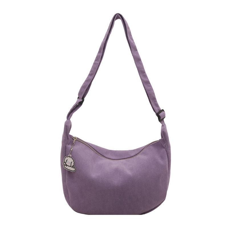 2025 lazy wind Japanese tide literary shoulder bag messenger bag chic student leisure Korean version women's simple dumpling bag