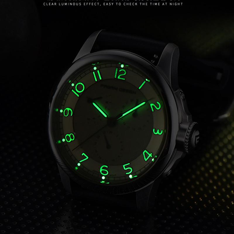Pagani Design Man Watch 40mm Japan TMI VH88 Movt Sapphire Crystal Calendar 24 Hours 100M Waterproof Quartz Wristwatch Reloj Homb