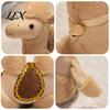 Soft Camel Plush Doll Realistic Bactrian Doll, Stuffed Animal Toy with Embroidered Saddle Pads Pendant And Bells, Fuzzy for Kids Gifts Home