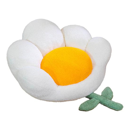 Seat Mat Detachable Extra-soft Texture Thickened Flower Shape Sitting Chair Seat Mat
