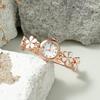Ladies' Versatile Gift Set: Fashion Floral Chain English Watch & Daisy 5-Piece Set.