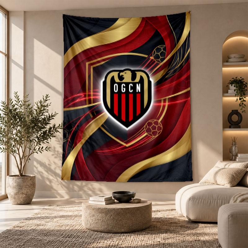 Decorative Tapestry,OGC Nice FC Printed Wall Art, Lightweight Wall Hanging For Bedroom Background