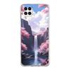 Soft TPU Cover for Samsung Galaxy A25 A23 A22 A52S A31 A72 A73 A17 A07 A13 A11 5G Transparent Phone Case Pink Sunset Mountain