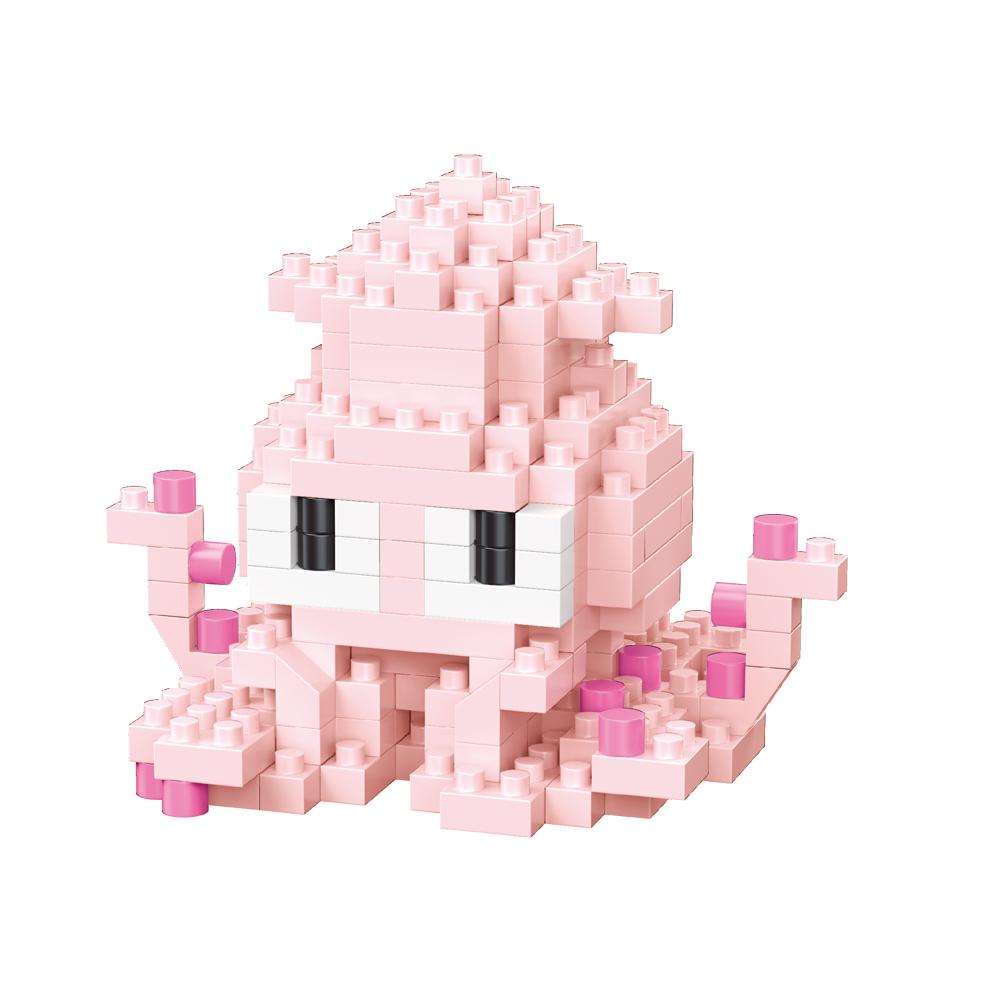 KNEW BUILT Clownfish Whale Seahorse Shark Oceanic Micro Mini Building Block Toy-Puzzle Gift for KidDecorate RoomsEasy Assemble