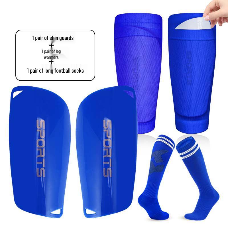Cross-border Double-layer High-elastic Football Sock Sleeves with Pocket Style Shin Guards