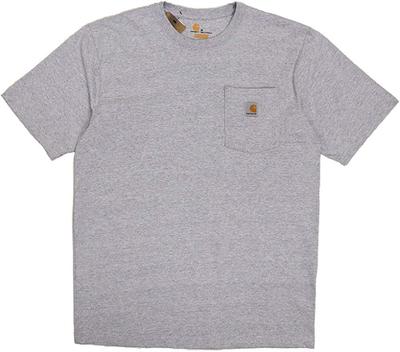 Carhartt Carhartt K87 Heavy Weight with Pocket Plain Short Sleeve Tops Pocket T XL Heather Gray T-shirt Men's [Item]