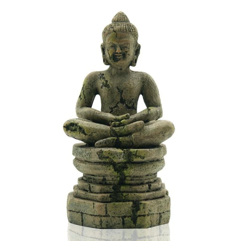 1 Stück Aquarium Landschaftsdekorationen Buddha Statue Sitzend Aquarium Zierde Handwerk