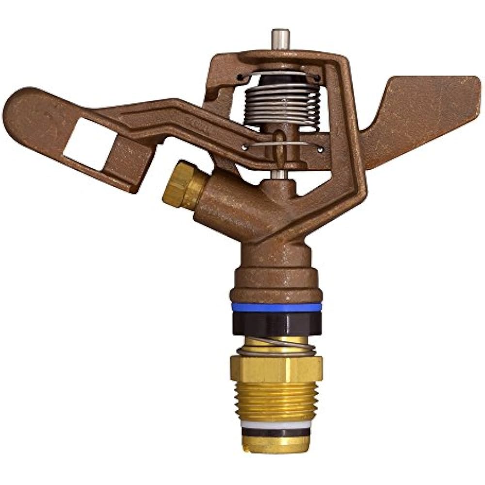 Takagi (Takagi) sprinkler, metal pulse sprinkler (1/2 full), sprinkling range: 20-24m, round wate...