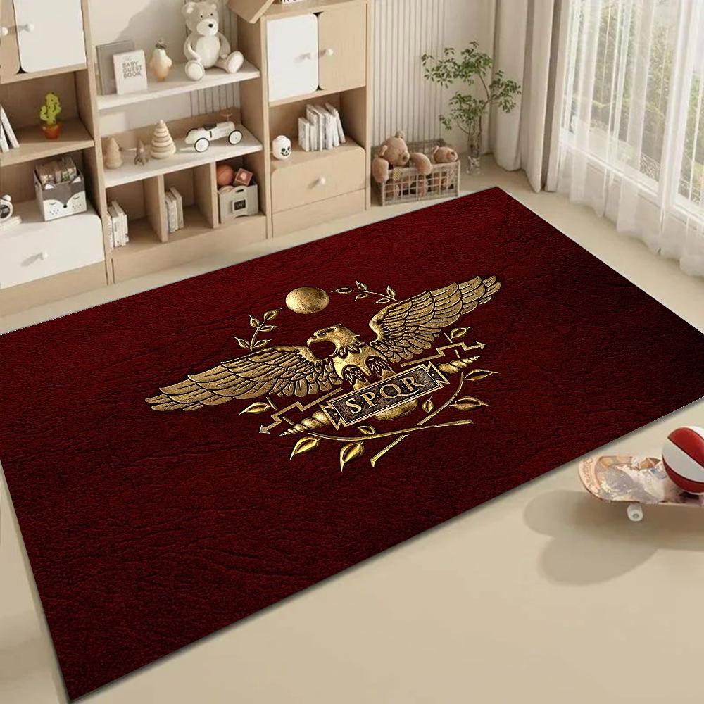 1 szt. SPQ Tarcza Standardowa Cesarstwa Rzymskiego Mata Łazienkowa Absorbująca Maty Antypoślizgowe Akcesoria do Wystroju Domu Dywany Maty Podłogowe do Kuchni Domowej