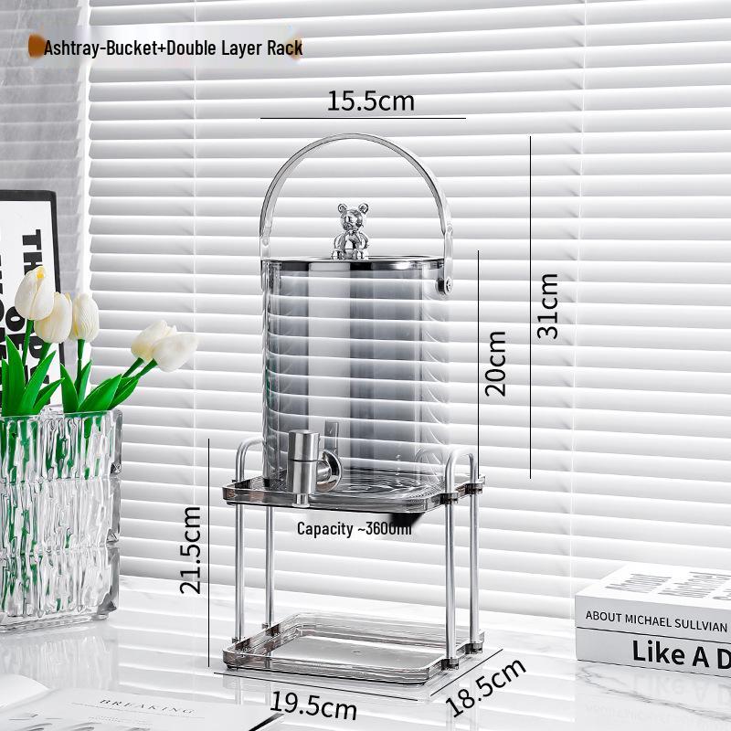 Elegant Glass Cold Water Kettle Set with Faucet - Large Capacity for Homemade Beverages
