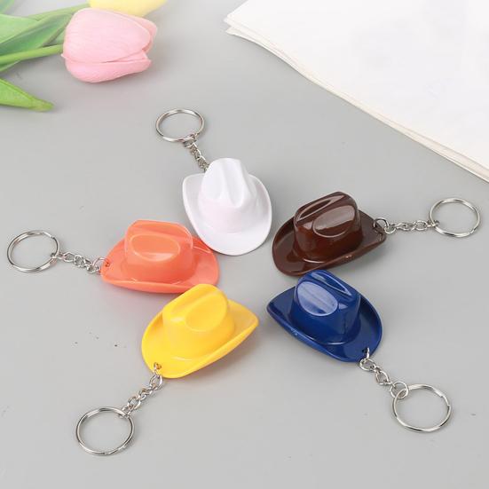 Yousheng 1/2Pcs Key Chain Rustic Western Cowboy Hat 2 in 1 Bottle Opener Keychain Portable Keyring Bar Party Favors
