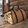Firewood Carrier for BBQ Bag with Handle, Heavy Duty Large Log Tote, Durable Oxford Cloth Holder Indoor And Outdoor Use Hauler