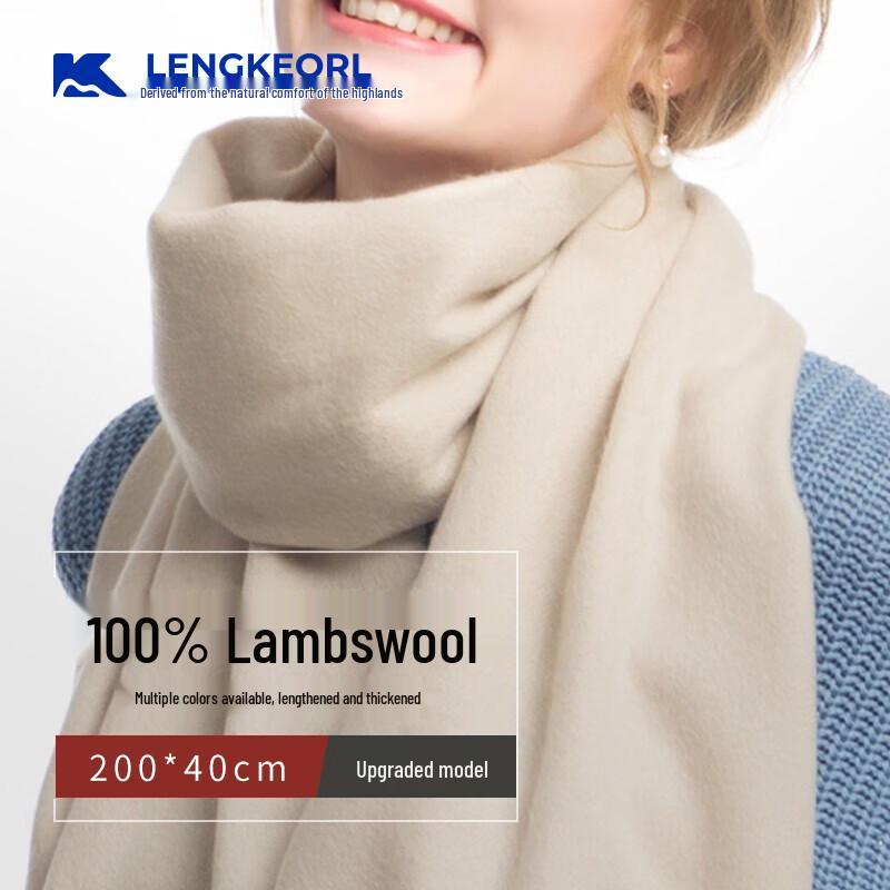 Lingke Women's 100% Wool Autumn/Winter Scarf