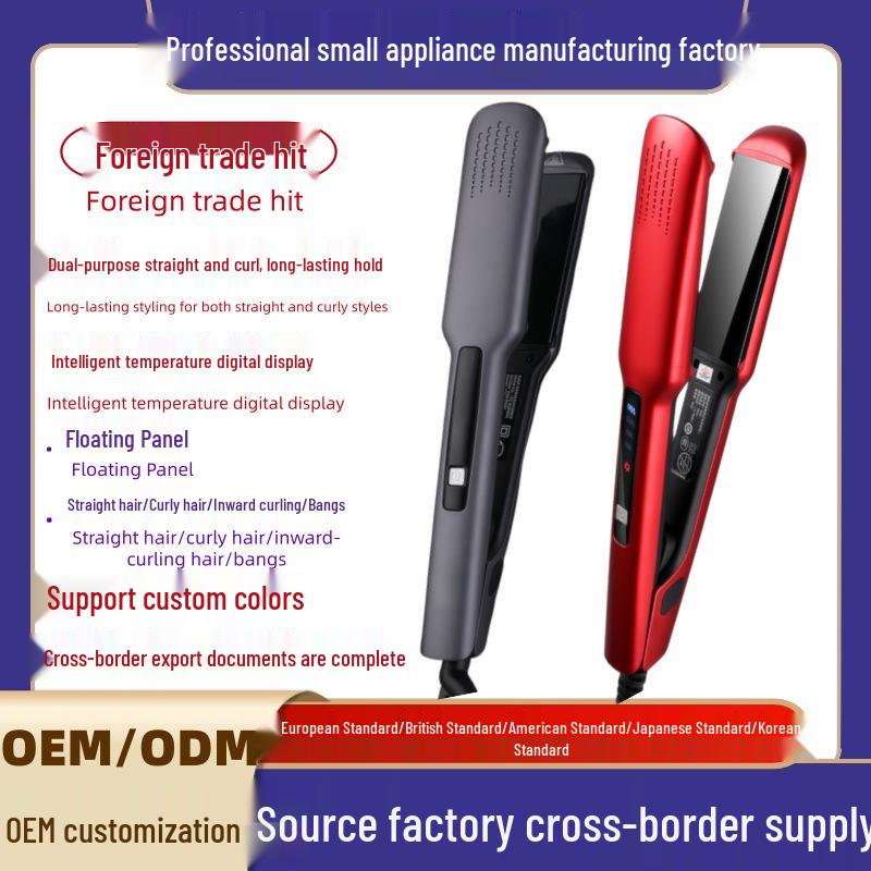 Portable Dual-Use Hair Straightener & Curling Iron for Bangs and Fluff