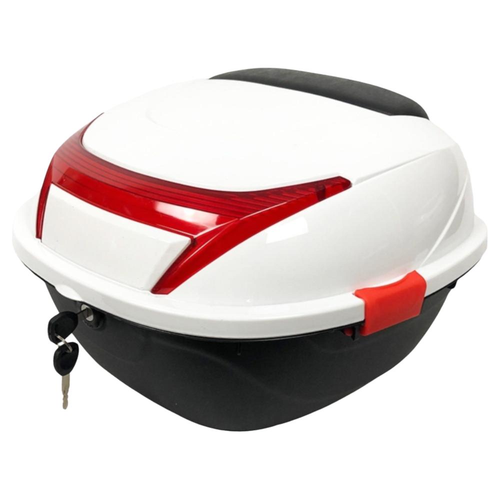 

Мотоциклетный кофр большой вместимости Универсальный кофр для скутера Органайзер для хранения белый