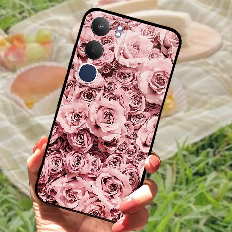 For Vivo Y19s Case V2419 New Fashion Color Painted Silicone Phone Cover For VIVO Y19S 4G Shockproof Protective Coque Bumper
