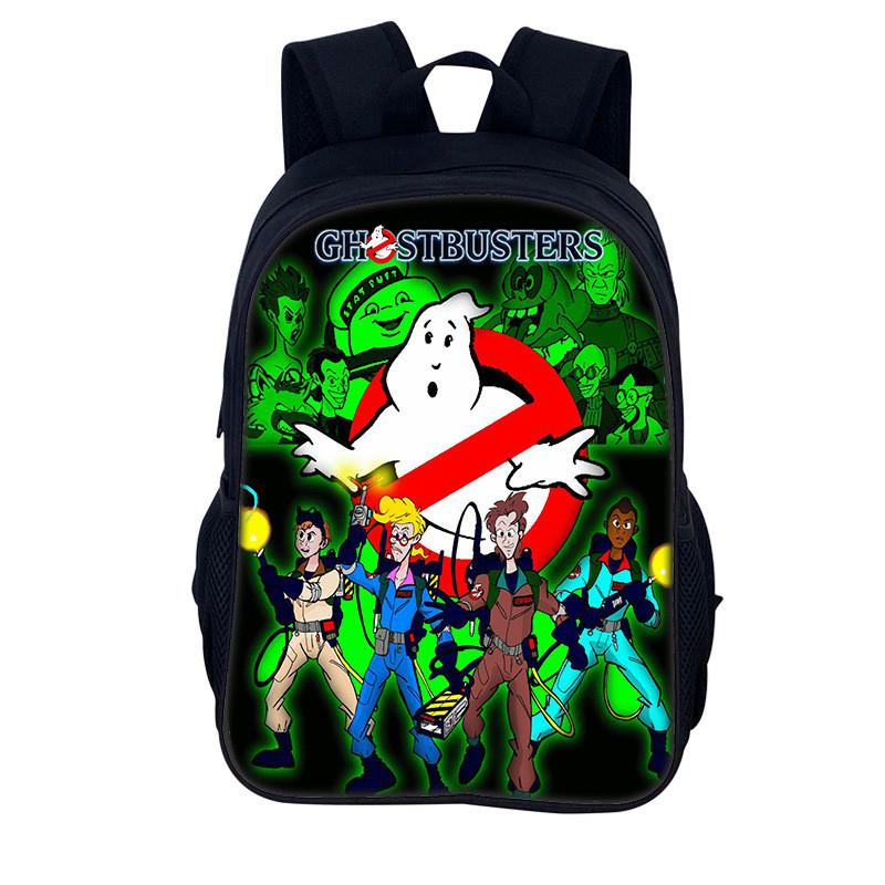 Ghostbusters 3d Print Kids Backpack With Nylon Material For School And Daily Use