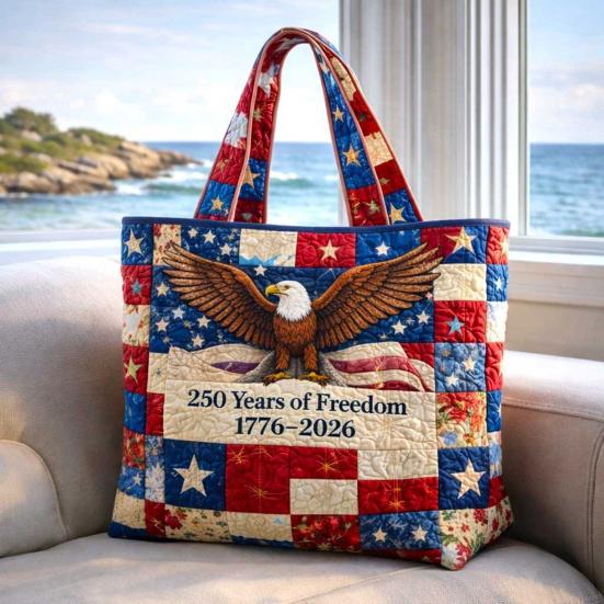 USA 250. Jahrestag Tragetasche, Unabhängigkeitstag Handtasche, Rot Weiß Blau Einkaufstasche, Wiederverwendbare Patriotische Tasche für 4. Juli Geschenke