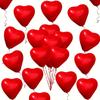 20 Stück rote Herzballons, perfekt für Geburtstage, Hochzeiten, Valentinstag, Erntedankfest, Neujahr, Hausdekoration, Szenenarrangement, Ballonparty.