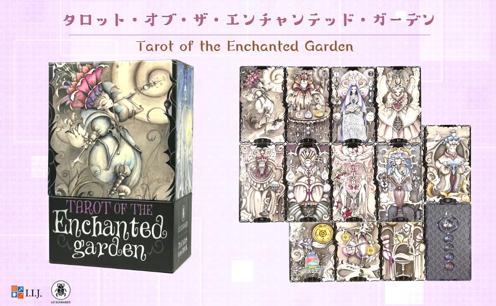 Tarot of the Enchanted Garden Tarot Card Includes Japanese Instruction Authentic Product I.I.J 78-card Deck, Reading, Manual,