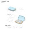 Organizer Case Weekly 4/6 Grid Pill Case Medicine Tablet Dispenser 7 day Pill Box Storage Box