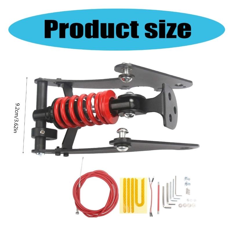 Advanced Rear Suspension High Quality Steel Rear Suspension Replacement Part with Bright Taillight for Electric Scooter