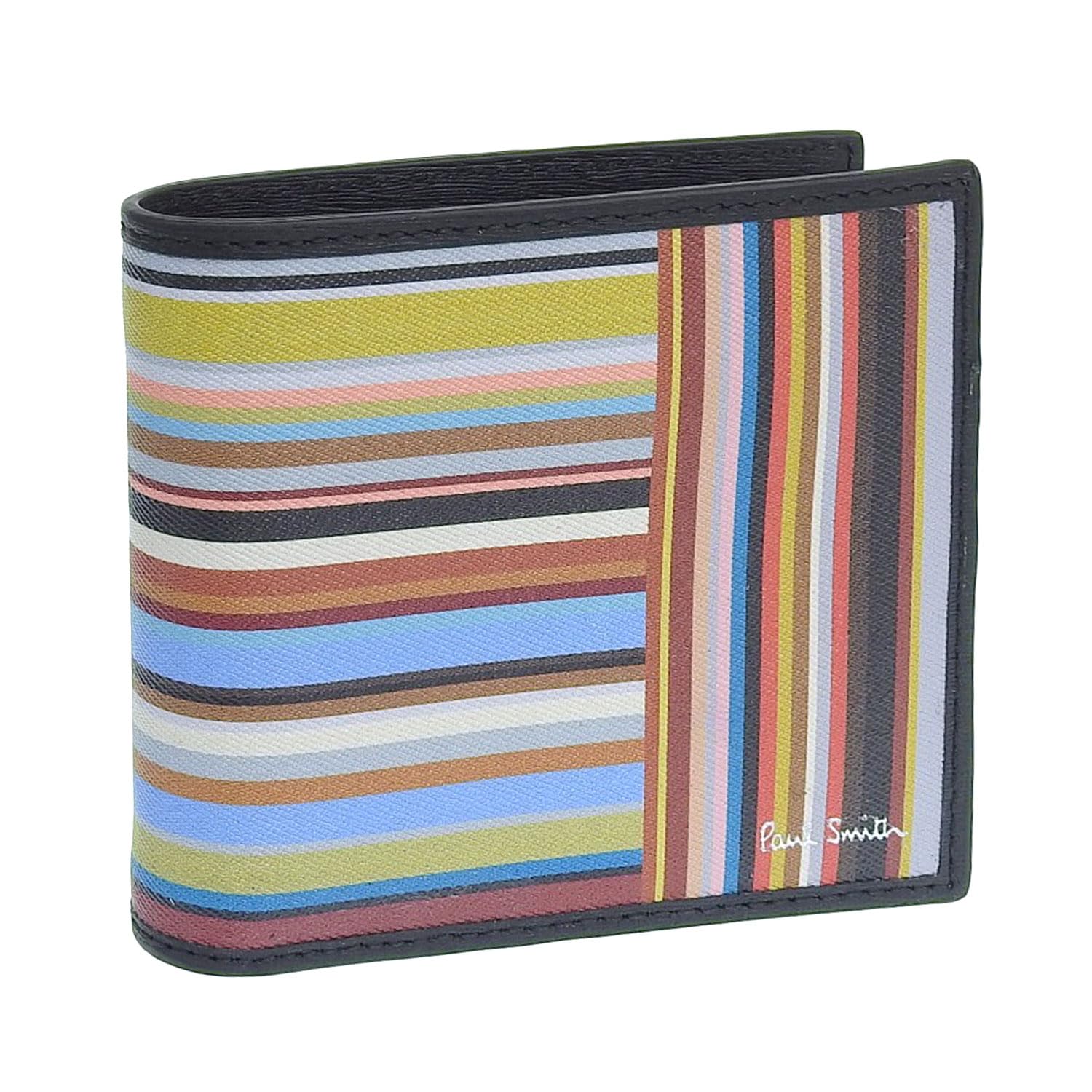 

Компактный бифолд Paul Smith из коровьей кожи BF LSIGPA 92, мужской кошелек, кожа, многоцветный, для монет, M1A4833, [Б/У]