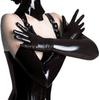 1Pair Gloves Sexy Full Finger Plastic Women Cosplay Long Gloves for Party