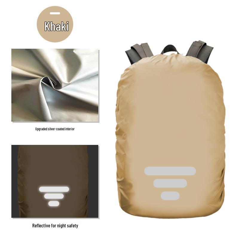 Reflektierende Wasserdichte Rucksack-Regenhülle - Schutz für Outdoor-Bergsteigen & Schultaschen.