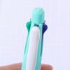 1pcs 4 Colors Ball Pen Multicolor Ballpoint Pens 5 in 1 Clip-on Multicolor Retractable Pen with Pencil&Eraser Soft
