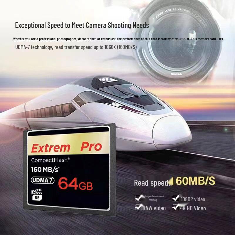 High-Speed DSLR Digital Camera Memory Card - 160MB/s, Available in 128GB, 64GB, 32GB, 16GB, 8GB