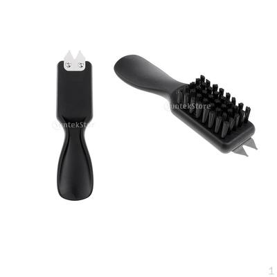 2x Golf Shoe Brush Cleaning Tool Bristles Cleaner Shoehorn Handle for Club Home Using