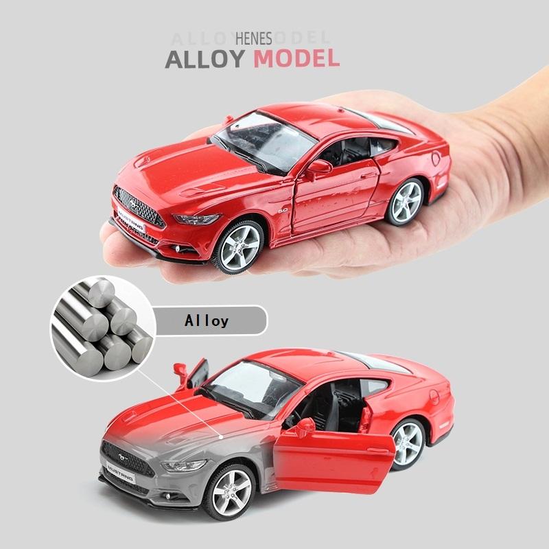 Ford Mustang GT 2015 Supersportwagen Simulation Diecasts & Spielzeugfahrzeuge Rückzugsantrieb & Türen öffnen RMZ city 1:36 Legierungs-Sammlermodellauto