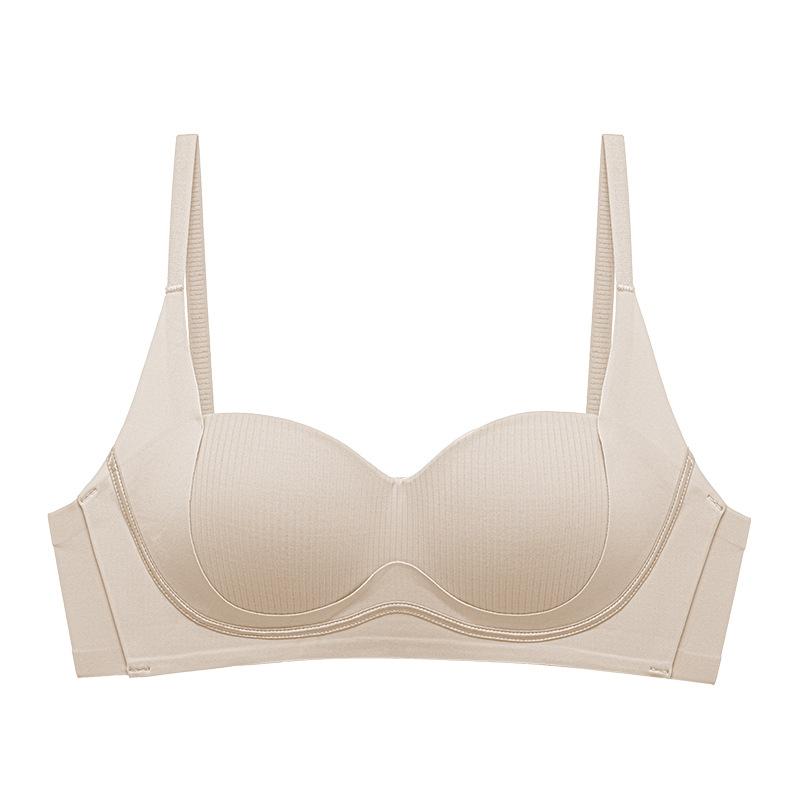 Traceless underwear women's small breasts gather and show big new breasts, anti-sagging, no steel ring bra