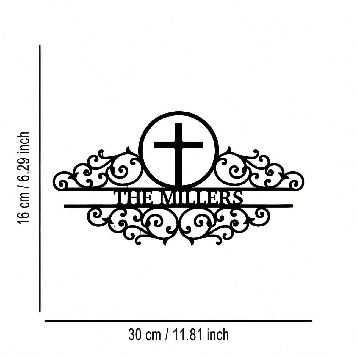 

Faith Iron Wall Art Metal Plaque Handcrafted Home Office Decor Inspirational Sign різнокольоровий