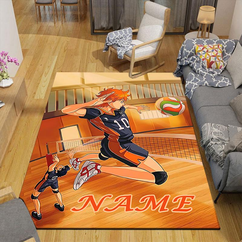 Custom 1Pc Volleyball Spirit Teamwork Triumphs Rug Office Carpet Indoor Outdoor Entrance Doormat Nonslip Soft And Comfortable Living Room D291580