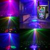 LED Laser Projection Stage Lighting RGBW DJ Disco MIni Party Lights Remote Control for Christmas Wedding Home Club Decoration