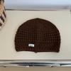 Hollow Knit Beanie Women'S Winter Oversized Head Warm Hat, Breathable & Stretchy, Face Slimming Fashion Casual Baggy Cap New
