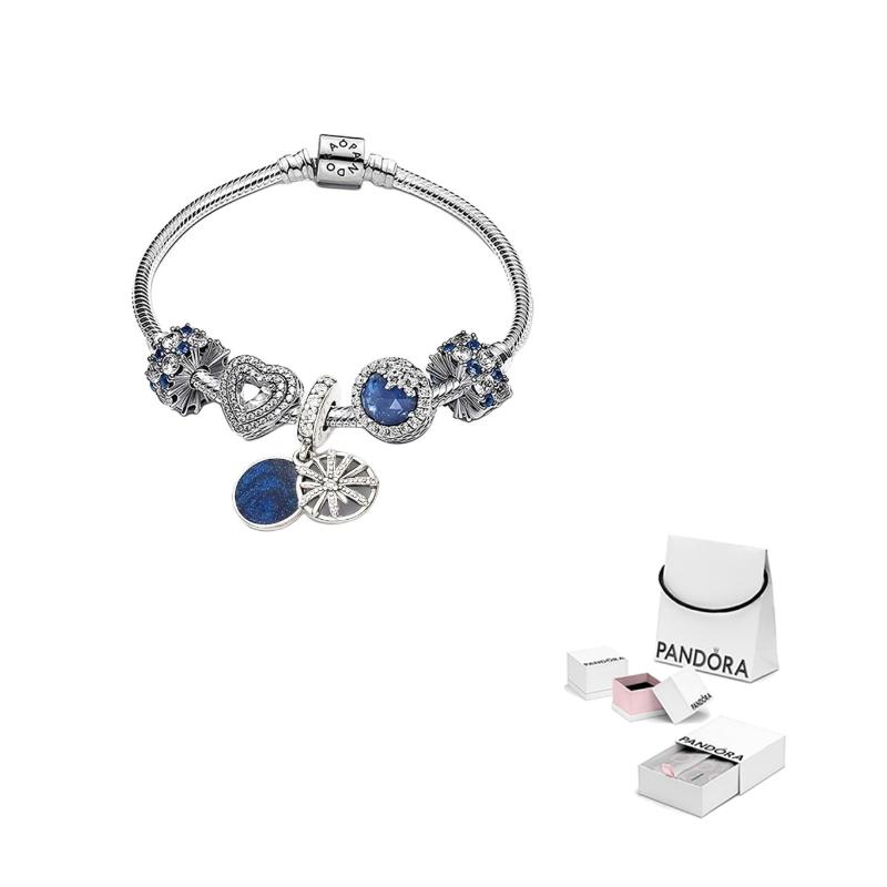 Pandora 925 Sterling Silver Bracelets Women's Silver ZT1005
