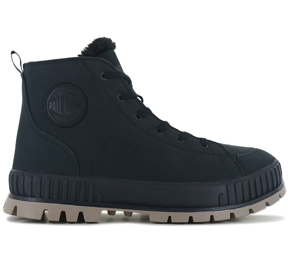 

PALLADIUM Shock Leather ZIP Warm - Мужские зимние ботинки Сапоги на подкладке Кожаные черные 74439-008-M ОРИГИНАЛ EU 41 UK 7 чёрный