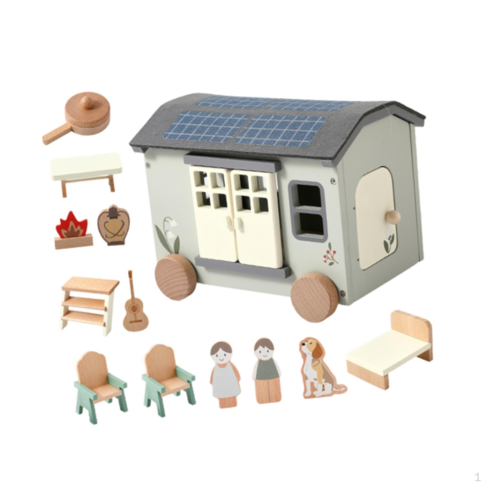 

Деревянная игрушка-автодом, Деревянный фургон, Развивающая деятельность, Красочный стол и стулья, Симуляция для вечеринки