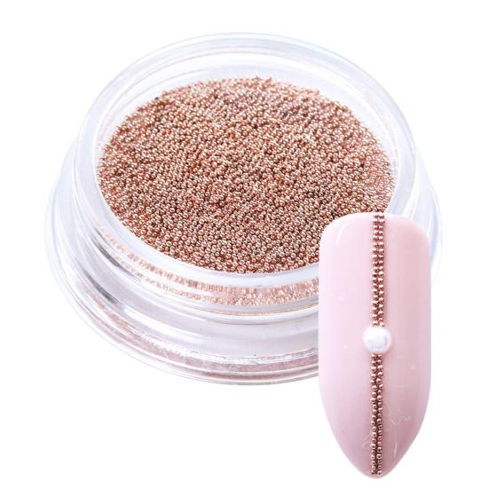 1 Box Exquisite Nail Easy Decorations Sturdy Manicure Paste Beautiful Trendy DIY Metal Steel Bead