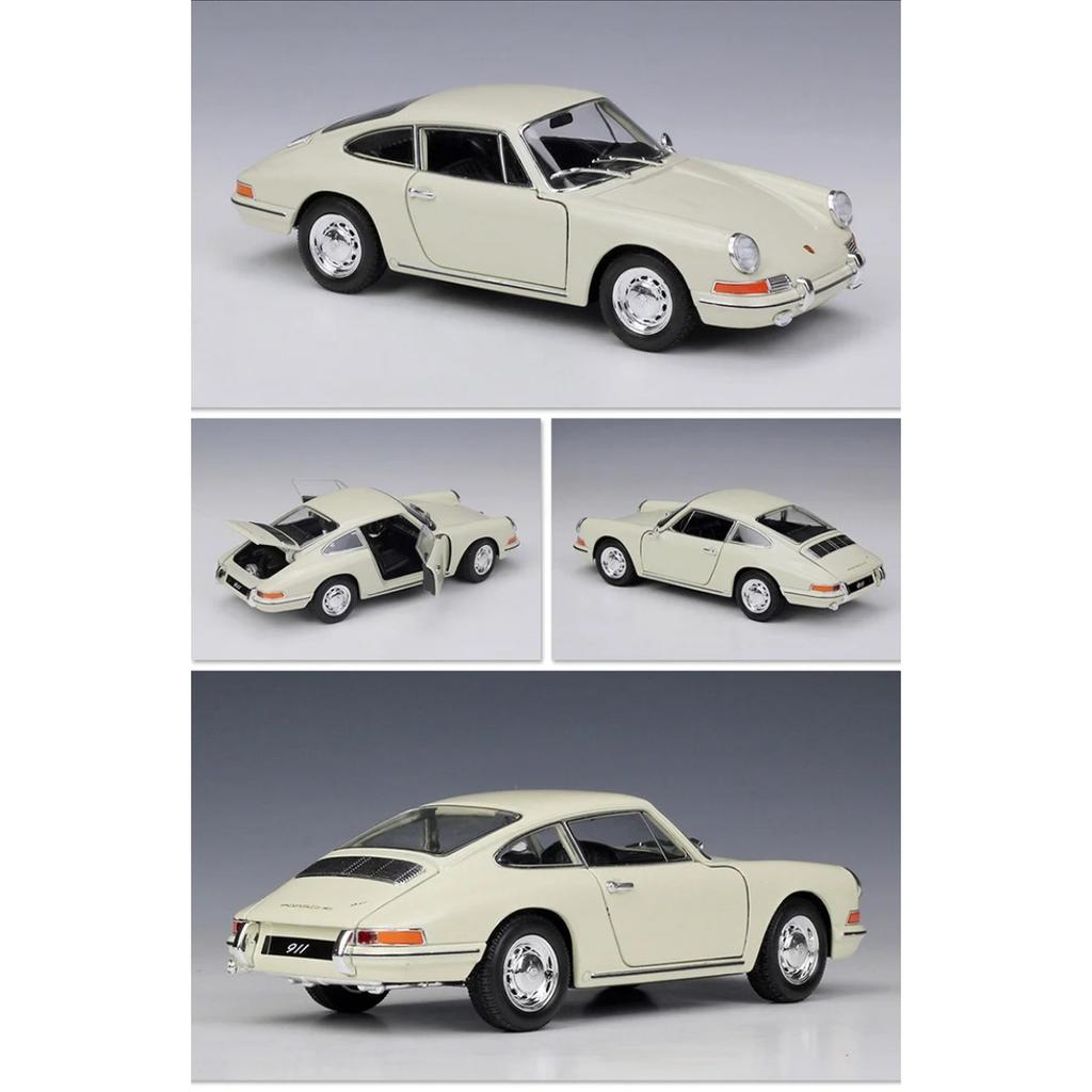 WELLY 1/24 1964 Porsche 911 Alloy Classic Sports Car Model Diecasts Metal Vehicles Car Model Simulation Collection Kids Toy Gift
