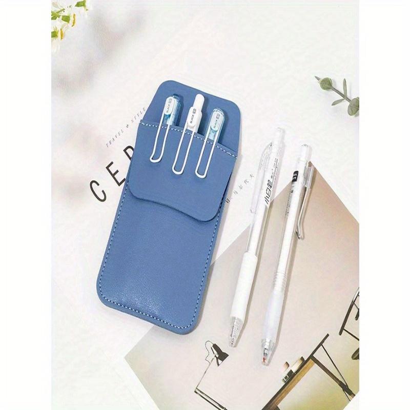 1pc Large Capacity Korean Style Leather Nurse Pen Holder, Medical Doctor Breast Fixed Pen Pouch Back To School, Back To School, School Supplies