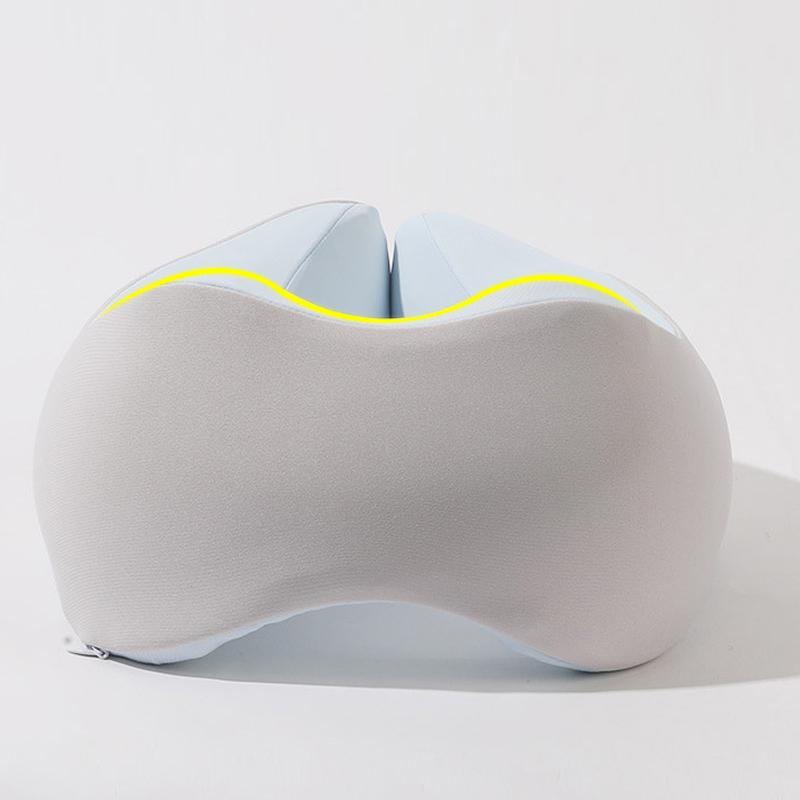 26x22x13cm Four Season Universal Soft U-shaped Pillow Slow Rebound Memory Cotton Support Pillows Lightweight Travel Airplane Pillow Office Nap Pillows