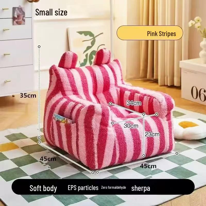Cartoon Bear Children's Sofa Chair - Cute Reading Seat for Baby or Girl
