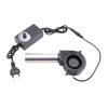 7cm 7530 12V Small Blower Fan with Power Plug Speed Controller for Cooling Outdoor BBQ Firewood Stove Fan
