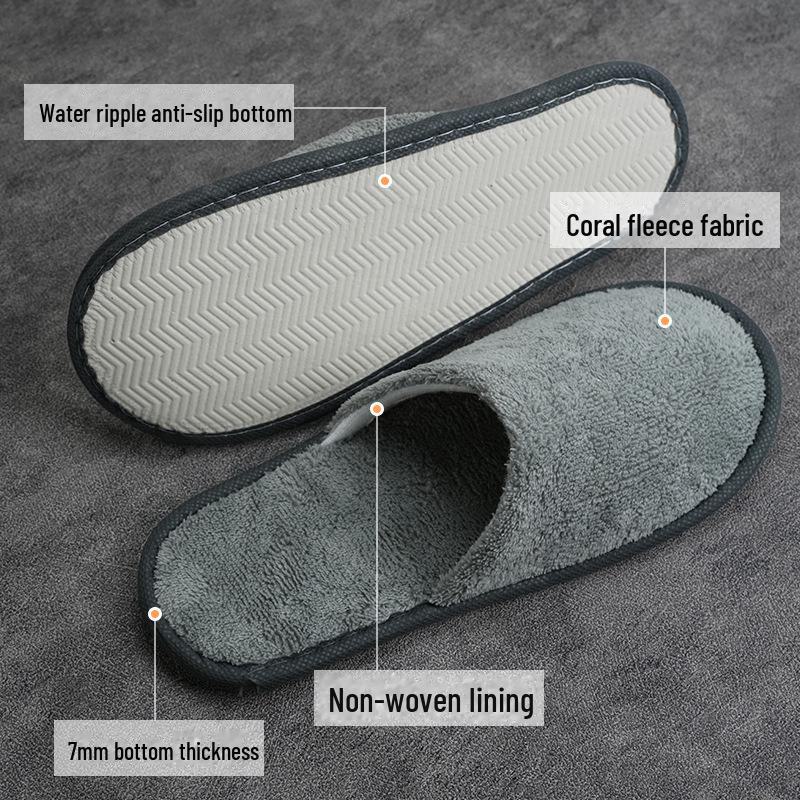 Luxury Non-Slip Disposable Slippers for Home and Hospitality Use